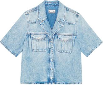 Ganni Mujer, Blusas y Camisas, Azul, Talla: XS