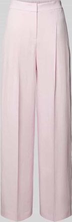 HUGO BOSS Relaxed Fit Hose aus Leinen-Mix Modell TIANA11 in Rose, Gr&ouml;&szlig;e 32