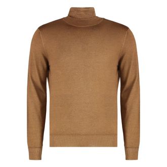 Moorer Turtlenecks, male, Brown, L, Todi Turtleneck Jumper