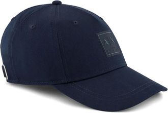 A|X Armani Exchange Cappello da baseball in cotone con applicazione - Blu