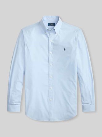 Polo Ralph Lauren Slim Fit Freizeithemd aus Baumwoll-Mix in Blau, Gr&ouml;&szlig;e XXL