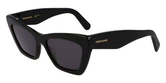 Ferragamo SF929SN Asian Fit 001 Womens Sunglasses Black Size 55