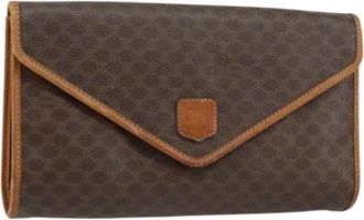 Celine Pre-owned Plastic Clutch - Dames - Vintage Clutch - Bruin - ONE Size - Vintage