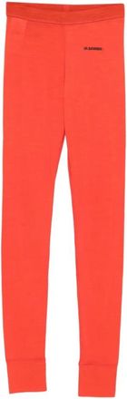 Jil Sander Leggings - Dames - Leggings - Rood - M - Broeken