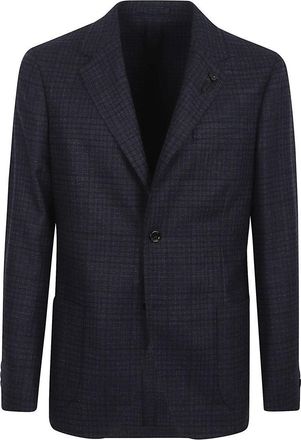 Lardini Roma Wool And Cashmere Twill Jacket