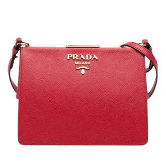 Prada Pre-owned Light Frame - Dames - Pre-owned - Rood - Maat: ONE Size Leer