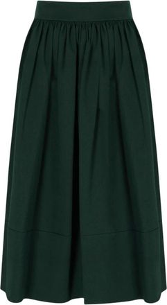 Max Mara Dames, Rokken, Groen, Maat: XS Katoen