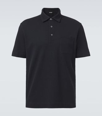Ermenegildo Zegna Cotton piqu&eacute; polo shirt