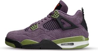 Nike Jordan Paarse Retro 4 Sneakers - Heren - Fitnessschoenen - Paars - 40 1/2 EU - Leer - Fitness
