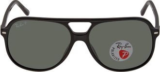 Ray-Ban Bill Polarized Green Classic G-15 Square Unisex Sunglasses RB2198 901/58 56