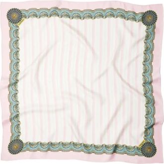 Versace Foulard 90x 90 Zijde Keper Bio Print The Encore - Dames - Zijden sjaals - Veelkleurig - ONE Size - Accessoires