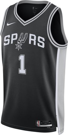 Nike San Antonio Spurs Icon Edition Nike Mens Dri-FIT NBA Swingman Jersey in Black | DN2022-015
