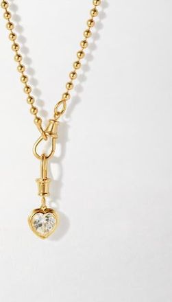 Edge of Ember Heart White Sapphire Necklace at Nordstrom, Size 18