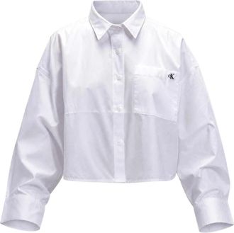 Calvin Klein Jeans Donna, Camicette, Bianco, M, new