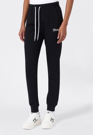 Champion Jogginghose CHAMPION Graphic Rib Cuff Pants, Damen, Gr. L (42/44), N-Gr, nbk, Obermaterial: 55% Baumwolle, 45% Polyester, Hosen Jogginghose, sportlich