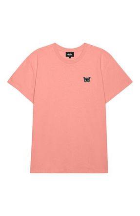 Dalix Womens Butterfly Lightweight Everyday Tee in Dusty Rose at Nordstrom, Size Xx-Large