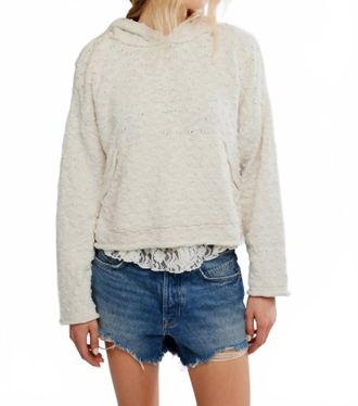 Free People Womens Lake Side Hoodie In Ivory