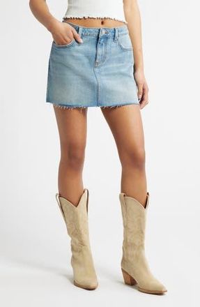 BP. Mid Rise Denim Miniskirt in Bradley Lt Blue Wash at Nordstrom Rack, Size 30