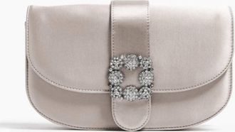 Pamela Munson Womens Babe Satin Evening Bag In Honey