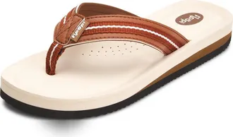Floopi Molded Cushioned Flip Flop in Tan Brown at Nordstrom Rack, Size 10