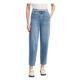 Gaud&igrave; Jeans, Dames, Blauw, W28, Katoen, Relaxed High-Waist Jeans