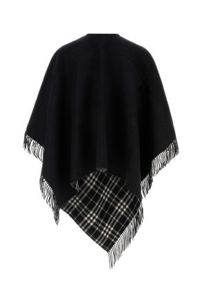 Burberry Unisex Coniston Shawl Black Wool