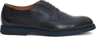 Doucal's Leren Veterschoenen - Heren - Nette schoenen - Blauw - 39 EU - Leer - Schoenen