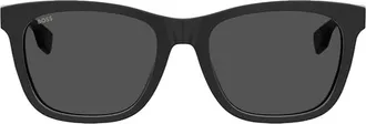 BOSS 56mm Rectangular Sunglasses in Black at Nordstrom Rack