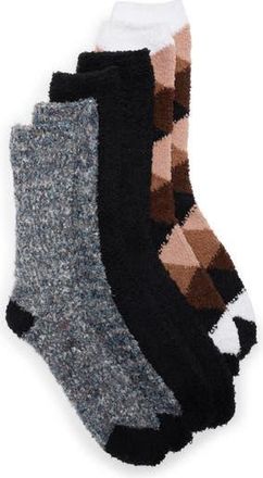 Nordstrom Rack Assorted 3-Pack Butter Socks in Black Multi at Nordstrom Rack, Size Regular