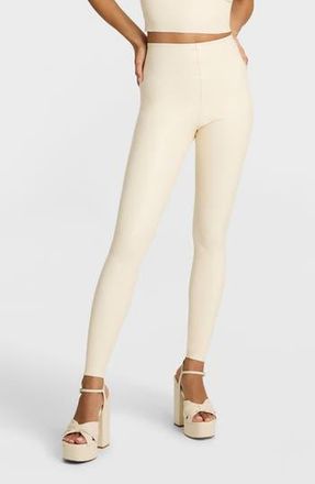 Commando Control Top Faux Leather Leggings in Iry-Ivory at Nordstrom Rack, Size X-Large