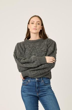 BTB Los Angeles Margaret Crewneck in Charcoal at Nordstrom, Size X-Small