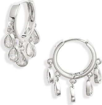 CHILD OF WILD Eloise Chandelier Huggie Hoop Earrings in Silver at Nordstrom