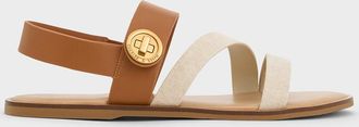 Charles & Keith Yara Turn Lock Strappy Sandals