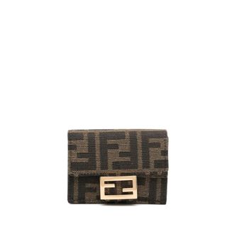Fendi FF-logo Pattern Wallet