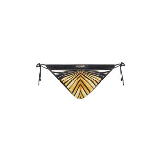 Roberto Cavalli Ray Of Gold Print Swimsuit Bikini Bottom - female - Roberto Cavalli - Bikinis - Yellow - XS - Swimwear