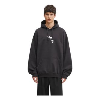 VETEMENTS Cctv Oversized Hooded Sweatshirt - Heren - Sweatshirts & Hoodies - Zwart - Maat: L Katoen