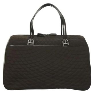 Bally Pre-owned Nylon handbags - Dames - Vintage Handtas - Bruin - ONE Size - Nylon - Vintage