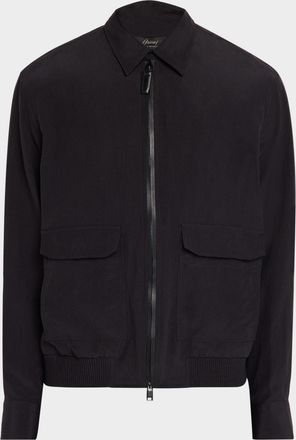 Brioni Men & apos;s Cotton Performa Shirt Blouson