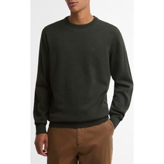 Barbour Pima Cotton Crewneck Sweater in Sage at Nordstrom, Size Xx-Large