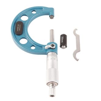 OEM Micr&oacute;metro, Micr&oacute;metro Exterior De 0,01 Mm Con Llave, Micr&oacute;metro De Espesor De Acero Inoxidable (25-50 Mm)