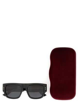 Gucci 733376_J07401012 Square Acetate Sunglasses - Black