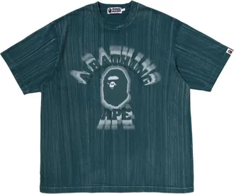 A Bathing Ape Brush College Relaxed Fit T-Shirt Green 0ZXTEM310091QGRX