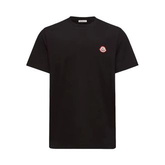 Moncler Logo T-shirt - Heren - Tops - Zwart - Maat: XL Katoen