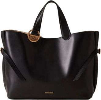 Borbonese Mujer, Bolsos, Negro, Talla: ONE Size