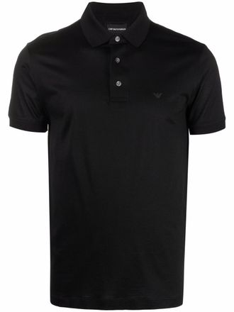 Emporio Armani Polo con ricamo - Nero