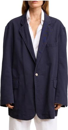 Denimist Gedeconstrueerde Blazer - Dames - Blazers - Blauw - L - Katoen - Jassen
