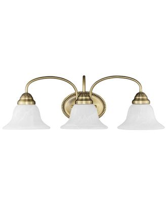 Livex Lighting Edgemont 3-Light Antique Brass Bath-Light