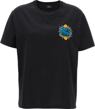 Etro Etro Logo Embroidery T Shirt