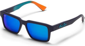 Maui Jim Kahiko Polarized Fashion Sunglasses Matte Dark Blue/Blue Hawaii Polarized, Nylon