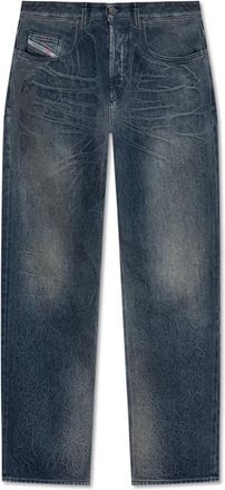 Diesel Jeans 2001 D-Macro-Fsg 1 - Heren - Slim Fit Jeans - Blauw - W28 - Katoen - Jeans